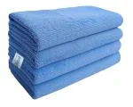 Softspun Blue Microfiber Cloth (Pack of 4)