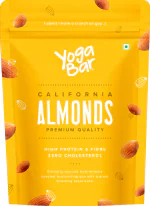 Yogabar 500g Almonds | 100% Natural Premium California Almonds 500g | Premium High Quality Almonds| High in Fiber & Boost Immunity | Real Nuts | Whole Natural Badam