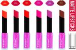 OUR BEAUTY Multicolor Ultra Smooth Intense Matte Lipstick Combo 69, 21 G (Set Of 6)