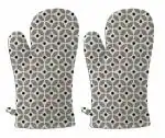 Mast Beautiful Cotton Padded Microwave Oven Glove Mitten - 2 Piece Set ( 32 cm Long)