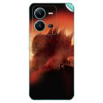 GADGETSWRAP Printed Vinyl Skin Sticker for Vivo V25 (5G) - Godzilla Destroying City