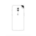 GADGETSWRAP Premium Material Skin Vinyl Decal Sticker Compatible With OnePlus 6T - Jet White Glossy