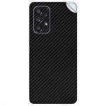GADGETSWRAP Premium Material Skin Vinyl Decal Sticker Compatible With Samsung Galaxy A53 (5G) - Black Carbon