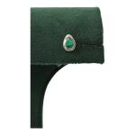 CHAITANYA EMPORIUM classy green stone silver studs