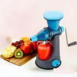 GRECY Manual Juicer For Fruits And Vegetables | Non-Electric Juicer With Steel Handle And Waste Collector Hand Juicer