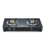 Prestige Royale Plus GT 02 AI Auto Ignition Powder Coated 2 Burners Gas Stove, Black