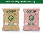 Goshudh Kala Namak 1Kg & Khas Khas 250gm Combo Pack 1250g