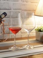 Smartserve Tulipa Red Wine Glass Set, 350ml, Set of 6, Clear