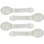 LADWA 4 Pieces Baby Safety & Baby proofing Flexible Nylon Strap Locks for Cabinet and Drawers Doors and Multi-Purpose Use