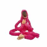 WIZERDY Ventriloquism Monkey Puppet (Pink) / Ventriloquist Talking Monkey Puppet