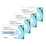 Leeford Leebiotic Prebiotics and Probiotics Capsule for Better Digestion and Immunity - 10 Capsules (Pack of 4)