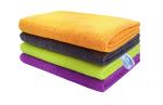 Softspun Multicolor Microfiber Cloth (Pack of 4)