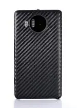 Tarkan Black Leather Back Case For Microsoft Lumia 950 Xl