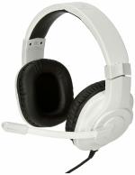 Hama Wired Gaming Headset for Playstation, Gaming Headphones with Microphone, Over-Ear Headset with Volume Control & Mute Button, Stereo Headphones for PS5 with 3.5 mm Audio Jack Plug- White