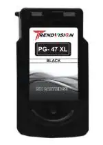 TRENDVISION 47XL Black Ink Cartridge for Printers PIXMA E400, E410, E417, E460, E470, E477, E480, E3170 E3177, E4270