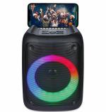 Zoook Music Blaster Bluetooth Party Speaker 14 watts Karaoke/USB/TF/AUX/Mic Input/RGB Lights/Bluetooth 5.0/Top Control Panel - (Black)