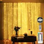 Party Propz Latex Remote Control Led Fairy Curtain Lights
