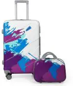 POLO CLASS Multicolor Fabric Trolley Bag with Vanity Luggage - 55 cm (pack of 2)