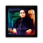 PnF Wood Framed Poster Of Dr. B. R. Ambedkar-19834, 13 X 13 Inch