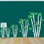 ARandNJ Bamboo Tree DIY Reusable Design Ideal Polyvinyl Chloride Painting Wall Stencil 16 x 24 inch