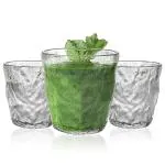 CGK Unlimited Texture Whiskey Glass HQ 298ML 6PCS Bar Bourbon Whisky Old Fashioned Pattern Water Cup Frosted Clear Beer for Drinking Bourbon, Whisky, Scotch, Cocktails