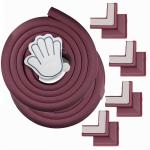 BabyPro BabyProofing (Pack of 11) by Certified Professional Childproofer of 4 Meters Edge Guard, 8 Corner Guards & 1 Finger Pinch Guard with Strong Adhesive Tape for Covering Furniture