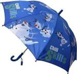 CHAATEWALA Multicolor Cartoon Printed Olaf Frozen Umbrella (68 x 86 x 5 cm)