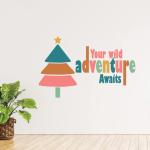 Vasl Vinyl Multicolor Tree And Printed Quotes Wall Stickers