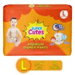 Super Cute's Wonder Pullups Diaper Pants with Wetness Indicators (Large) | Super Soft and Rash Free Diapers| Protection upto 10 hours with No Leakage - Pack of 90
