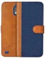 CASECRAFT Jio Phone Next Blue Artificial Leather, Silicon Mobile Back Cover
