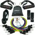 BOLDFIT Resistance Band Set For Men & Women. Gym Equipment For Exercise Resistance Tube