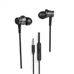 mPix Xiaomi Mi Earphones with Mic, Ultra Deep Bass and Light-Weight (Black)