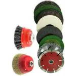Sauran 4inch Cut-Off Wheels (Pack of 10) - Flap Disc Nylon Buffing Polishing Wheel With Cup Brush Wheel