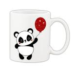 Mug Morning Panda Mug Panda Mug Panda Flying with Balloon Cute Panda Panda Milk Ceramic Mug 325ml (White)