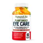 Nature Life Nutrition Plant Based Eye Care |Improve Eye Health, Protection from Screen Light |With Lutemax 2020, Carrot, Orange Extract| 60 Veg Tablets