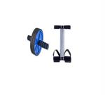 SRYFIT Multicolor Stainless Steel, Carbon Steel, Plastic, Acrylonitrile Butadiene Styrene, Rubber Ab Tummy Trimmer Double Spring Roller Abdominal Exercise