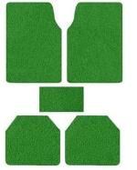 Kozdiko 12mm Heavy Duty Anti Slip Noodle Mat Green Color Set of 5 Pcs for Cars