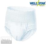 Wellstar Adult Diaper Pant style Unisex Extra Large 5 Pcs, Waist Size (90-125 cms | 35-49 inch) Adult Diapers - XL (5 Pieces)