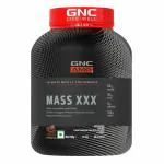 GNC AMP Mass XXX Gainer | Boosts Lean Muscle Gains | Amps Up Workout Results | Increases Strength & Endurance | USA Formulated | 50g Protein | 10g BCAA | 125g Carbs | 3g Creatine | Chocolate | 2 Kg