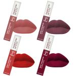 PERPAA Powerstay Matte Liquid Lipstick Makeup, Matte liquid Long-Lasting Wear Non-Stick Cup Smudgeproof & Waterproof Lipstick Pack of 4 (5ml Each)