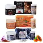 NutriGlow Gold Kesar Bleach, Papaya Bleach and Diamond Radiance Bleach Cream, Perfectly Covers Up Facial Hair, For Glowing Skin 43 gm Each (Pack of 3)