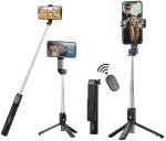 ZETY 40 inch Extendable Selfie Stick Tripod with Finger Print Style Bluetooth Remote Control for Camera