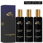 Inlazer, black ,OCEAN TIDE, 60ml,woman parfume,pk 3