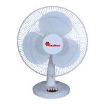 Khaitan Magma Table Fan Hi Speed 400 MM Table fans for Home & Office Aerodynamically Balanced Blades HighAir Delivery 3-Speed Control 2-Yr Warranty White