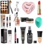 KA CAYLA Makeup combo kit all in one, big makeup set for shine, glow and highlights HD cosmetic kit (14 Items in the set)