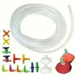 Kapoor Pets Air Pump Accessories for Aquarium Tool - 2 X Connectors, 2 Airline T Connectors, 2 L Airline Connector, 10 m Air Pipe
