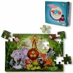 Gloridec Wooden Animal Jigsaw Puzzle Games | Big Size Jungle Theme Puzzle kit for 4 Year Kids 17