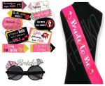Festiko Bachelorette PhotoBooth Props, Bachelorette Party Decorations For Bride Combo, Bachelorette Party Decorations (Pack of 10)