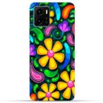 MobiEra Vivo Y15s Multicolor Color Flower Design Plastic Hard Case Cover