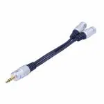 MX 3.5 MM Jack 1 Male to 2 Female Stereo Headphone Earphone Jack Y Splitter (MX-2675)